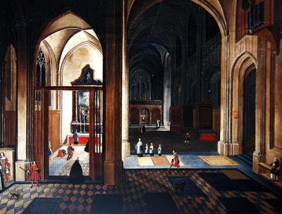 Interior of a Cathedral by Pieter the Younger Neefs